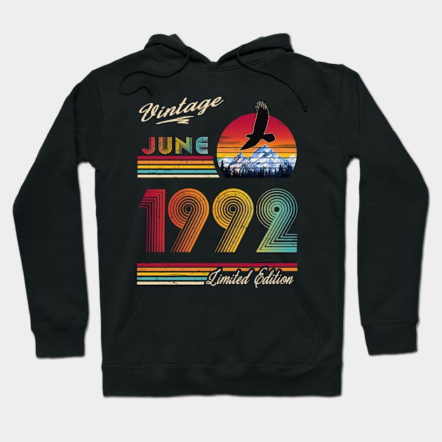 June 1992 Birthday Hoodie by Green Splash